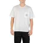 Armani Exchange Cream Cotton T-Shirt - Zeiniez