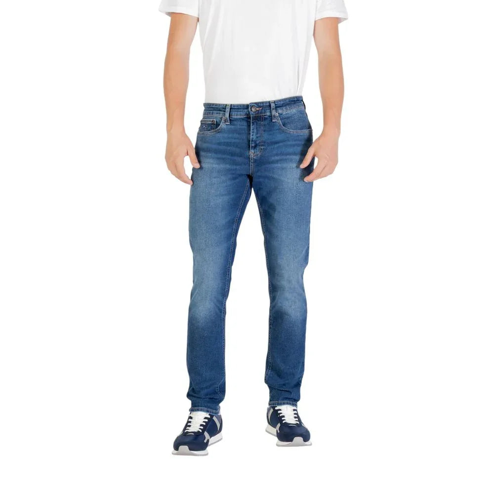Tommy Hilfiger Jeans Blue Recycled Cotton Skinny Jeans - Zeiniez