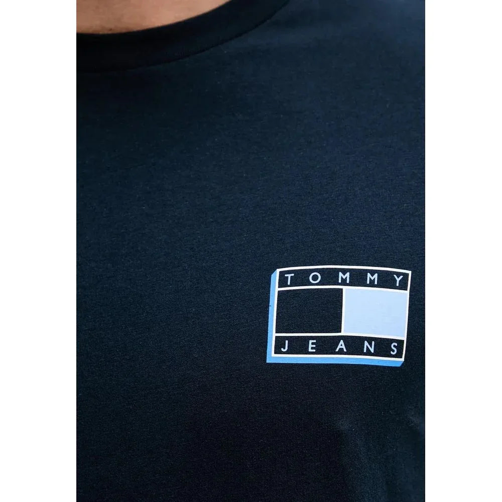 Tommy Hilfiger Jeans Blue Recycled Cotton T-Shirt - Zeiniez
