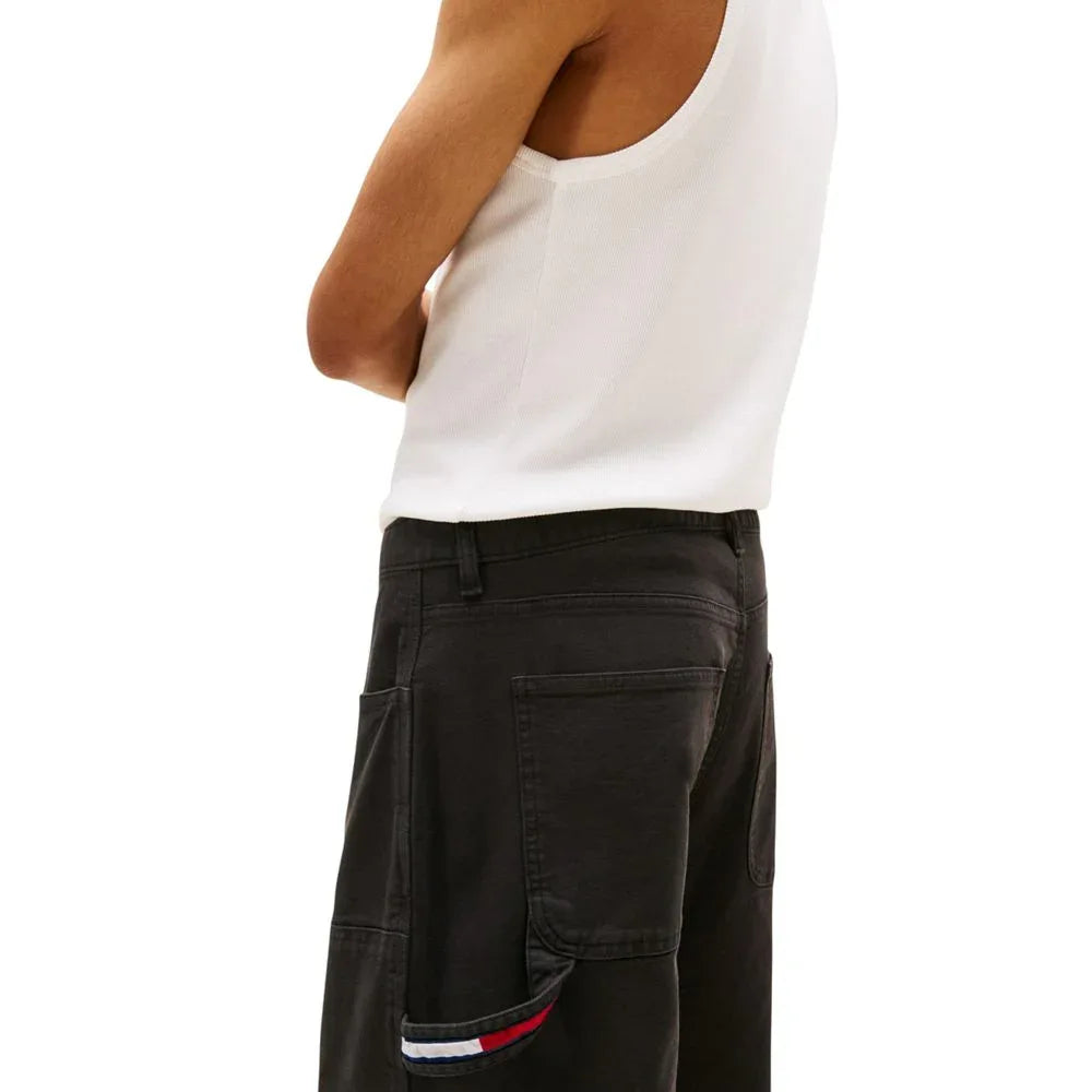 Tommy Hilfiger Jeans Black Organic Cotton Casual Pants - Zeiniez