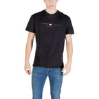 Tommy Hilfiger Jeans Black Recycled Cotton T-Shirt - Zeiniez