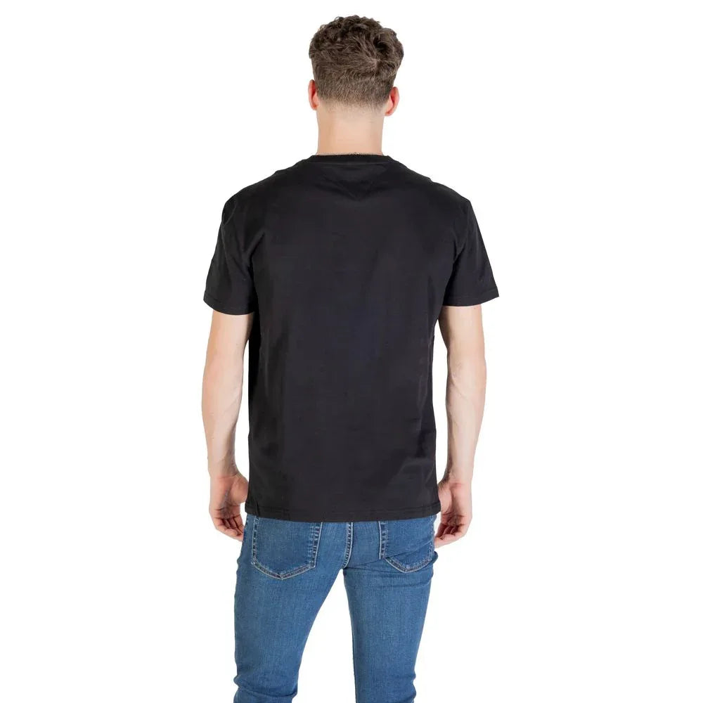 Tommy Hilfiger Jeans Black Recycled Cotton T-Shirt - Zeiniez