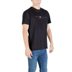 Tommy Hilfiger Jeans Black Recycled Cotton T-Shirt - Zeiniez