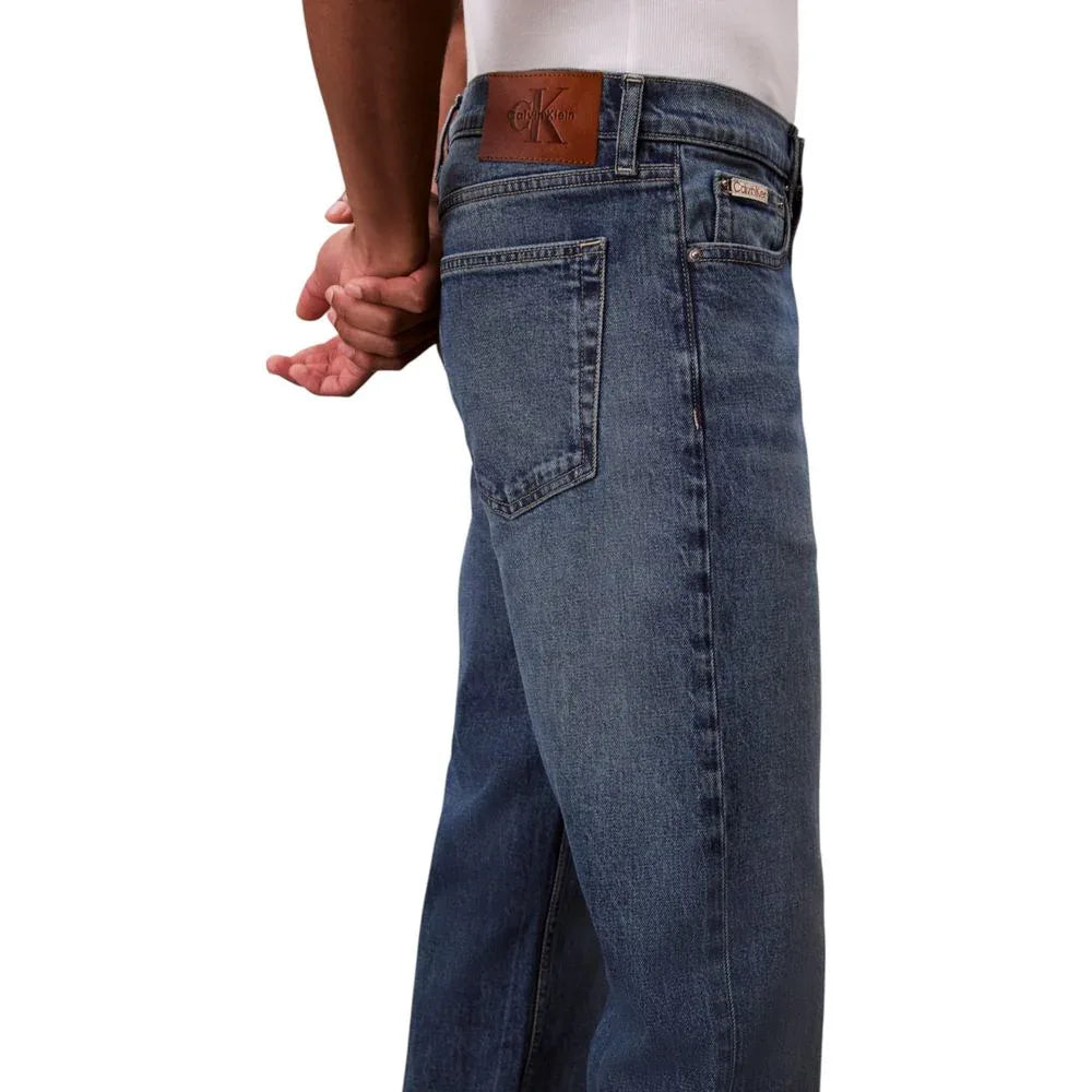 Calvin Klein Jeans Blue Cotton Relaxed Fit Jeans - Zeiniez