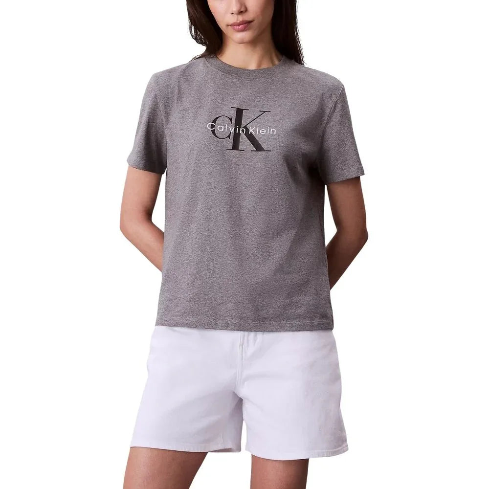 Calvin Klein Jeans Gray Cotton T-Shirt - Zeiniez