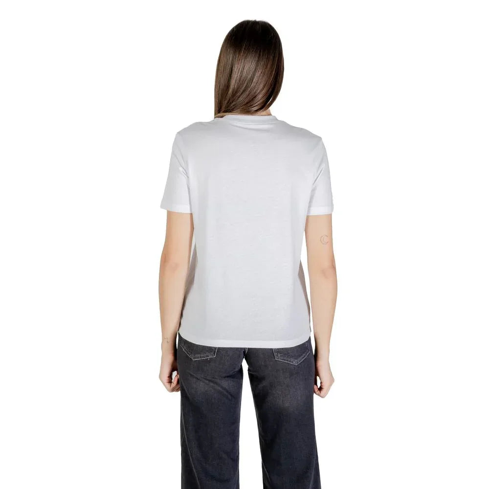 Calvin Klein Jeans White Cotton T-Shirt - Zeiniez
