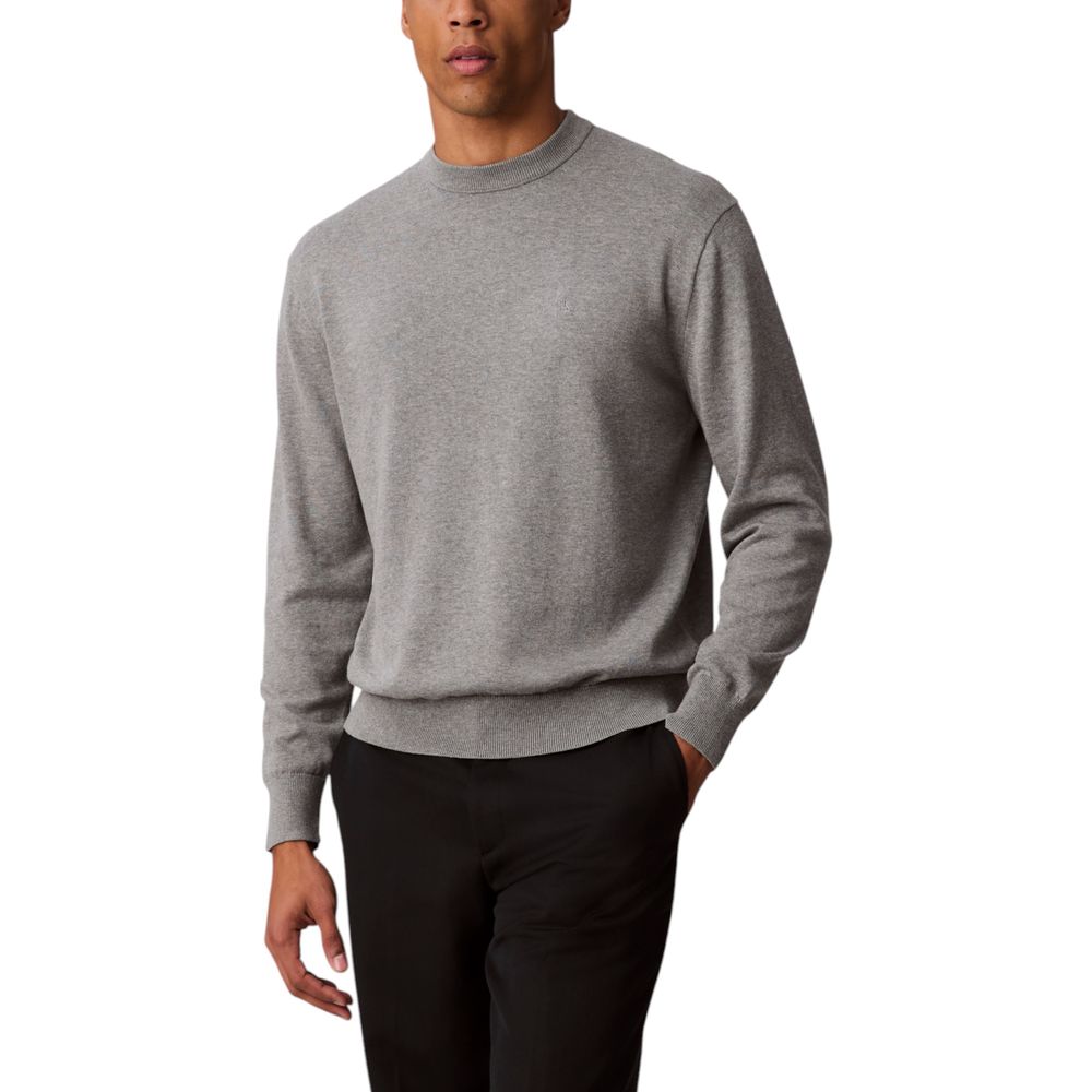 Calvin Klein Jeans Gray Cotton Sweatshirt