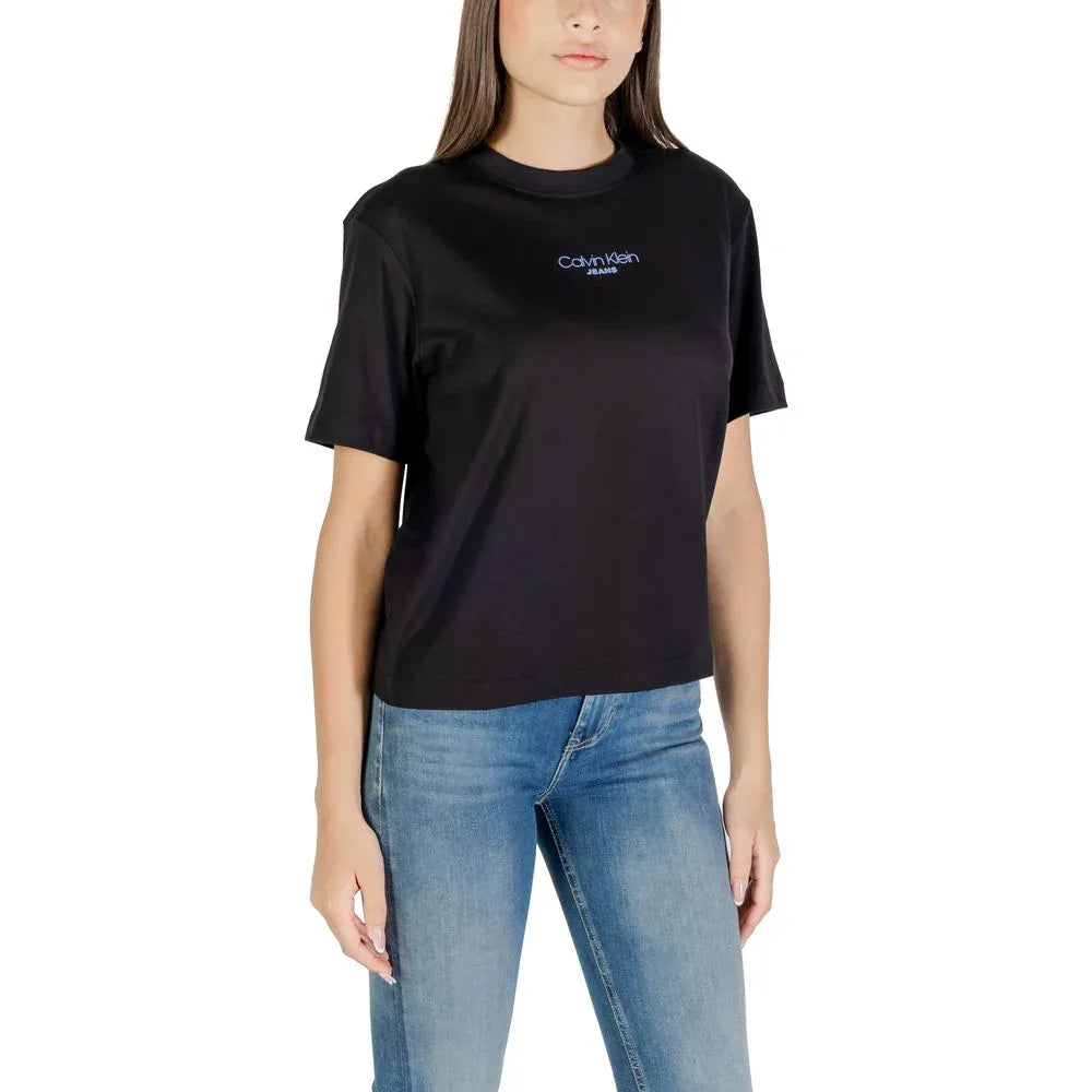 Calvin Klein Jeans Black Cotton T-Shirt