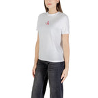 Calvin Klein Jeans White Cotton T-Shirt - Zeiniez