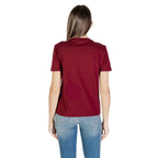 Calvin Klein Jeans Bordeaux Cotton T-Shirt - Zeiniez
