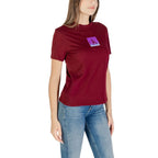 Calvin Klein Jeans Bordeaux Cotton T-Shirt - Zeiniez