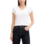 Calvin Klein Jeans White Cotton T-Shirt - Zeiniez