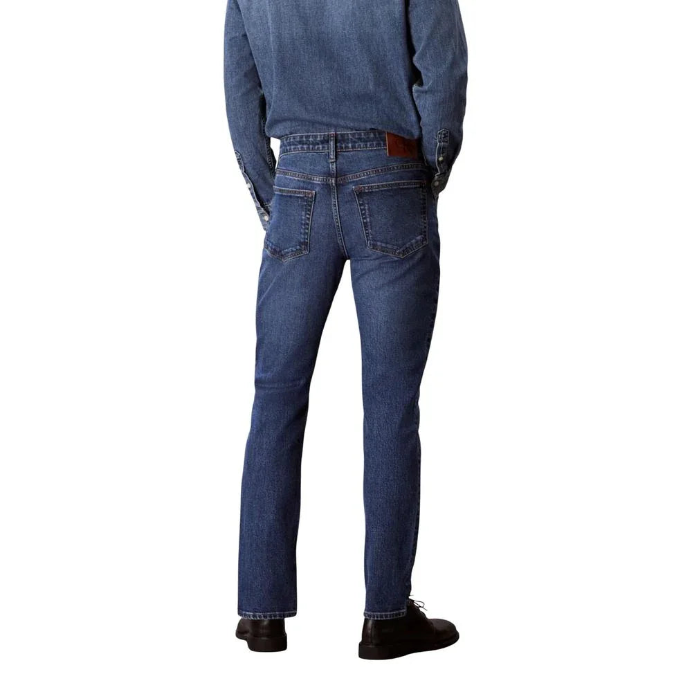 Calvin Klein Jeans Blue Cotton Skinny Jeans