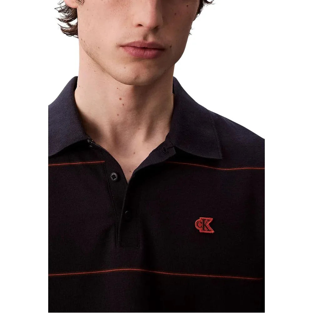 Calvin Klein Jeans Blue Cotton Polo Shirt - Zeiniez