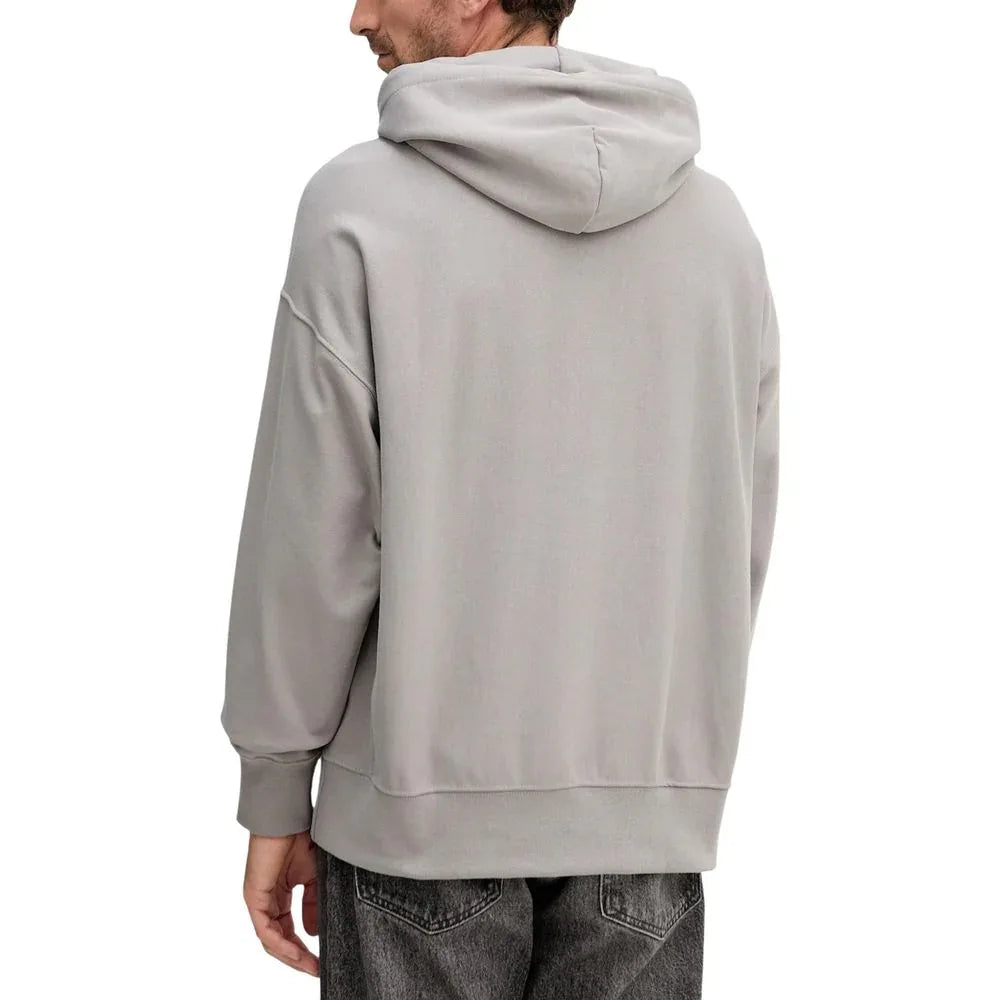 Calvin Klein Jeans Gray Cotton Hoodie - Zeiniez