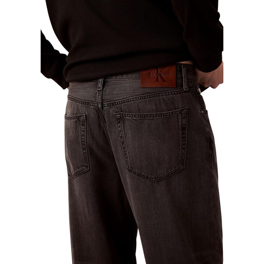 Calvin Klein Jeans Black Lyocell Relaxed Fit Jeans - Zeiniez