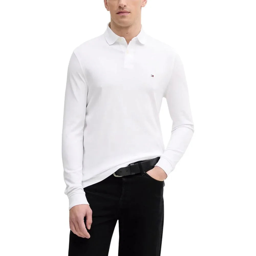 Tommy Hilfiger White Organic Cotton Long Sleeve T-Shirt - Zeiniez