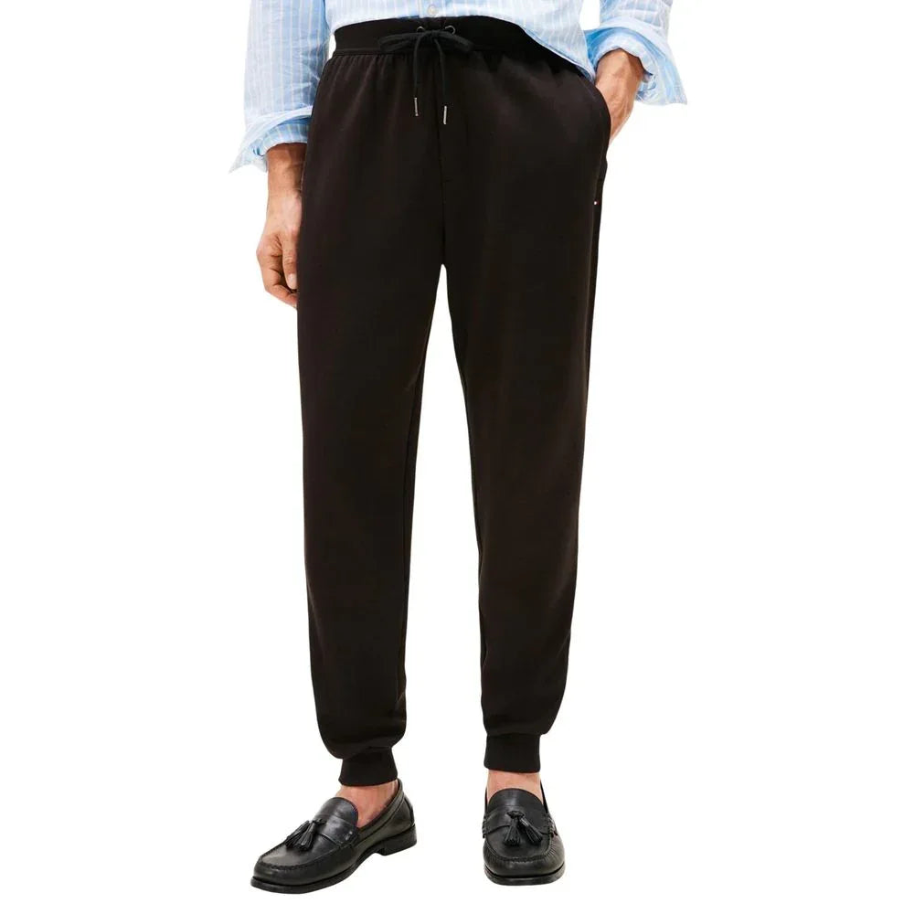 Tommy Hilfiger Black Cotton Joggers (Workout Pants) - Zeiniez