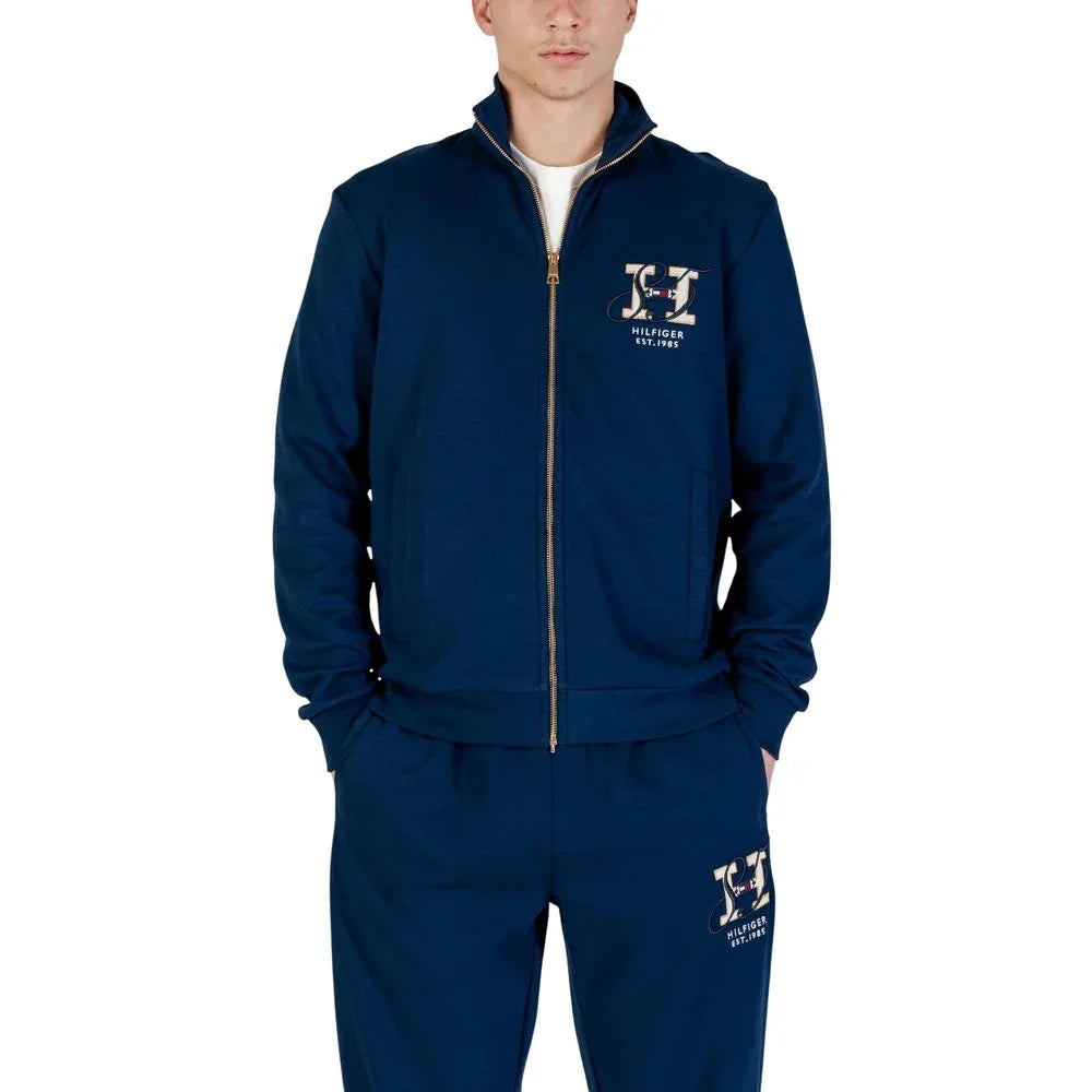 Tommy Hilfiger Blue Recycled Cotton Sweatshirt - Zeiniez