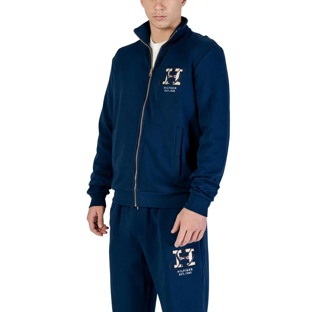 Tommy Hilfiger Blue Recycled Cotton Sweatshirt - Zeiniez