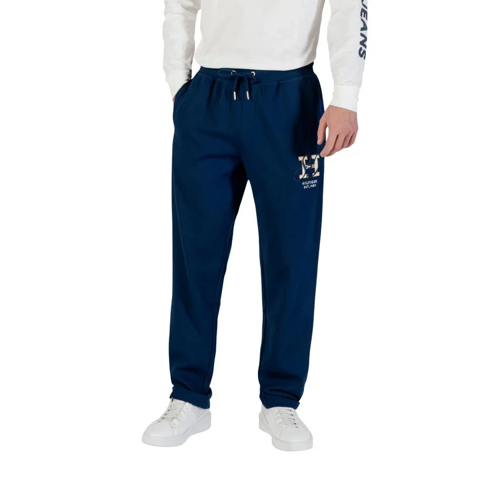 Tommy Hilfiger Blue Recycled Cotton Joggers (Workout Pants)