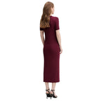 Calvin Klein Jeans Bordeaux Modal Long Dress - Zeiniez