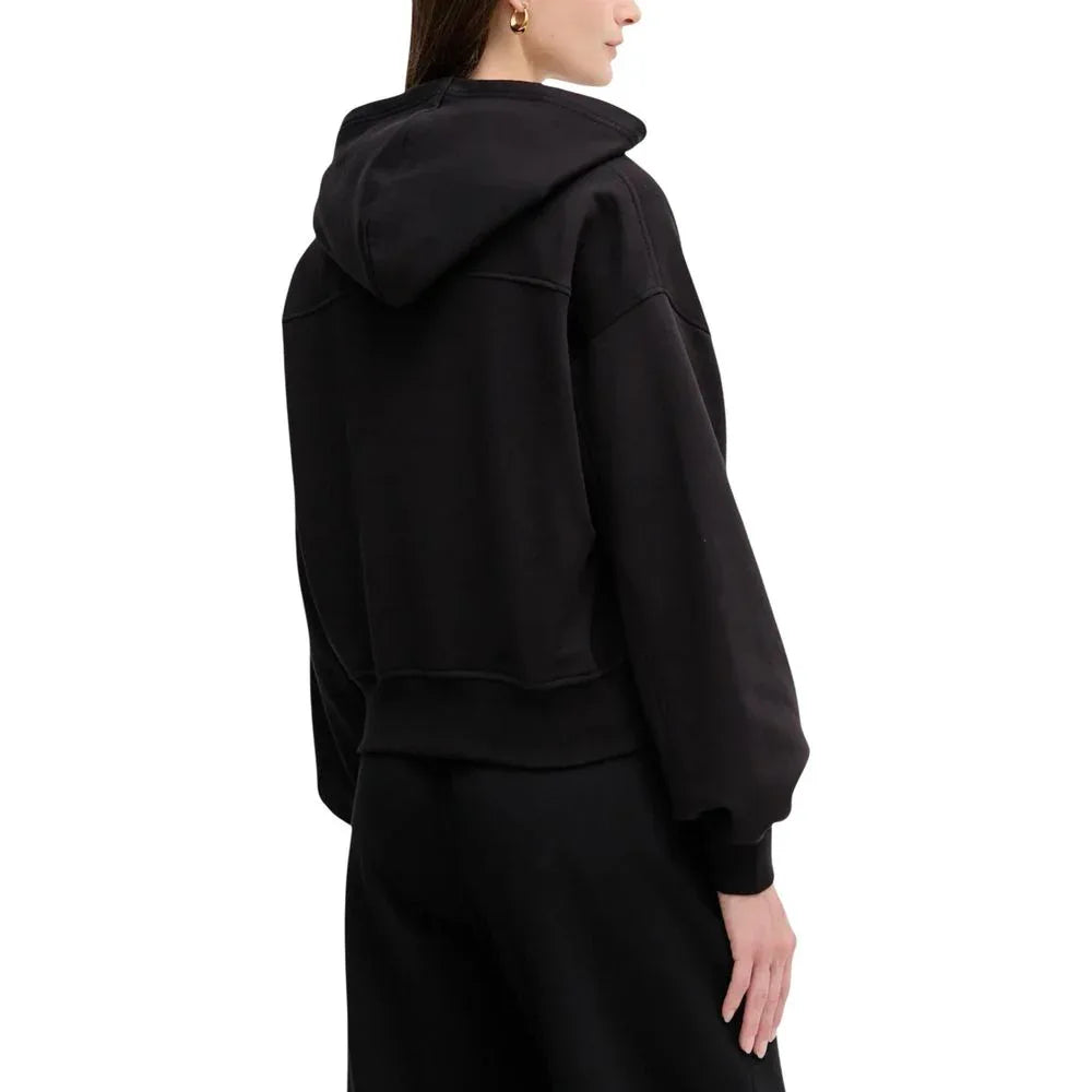 Calvin Klein Jeans Black Cotton Hoodie - Zeiniez