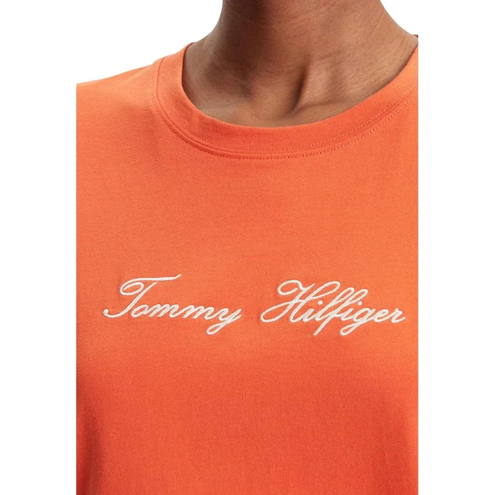 Tommy Hilfiger Orange Recycled Cotton T-Shirt - Zeiniez