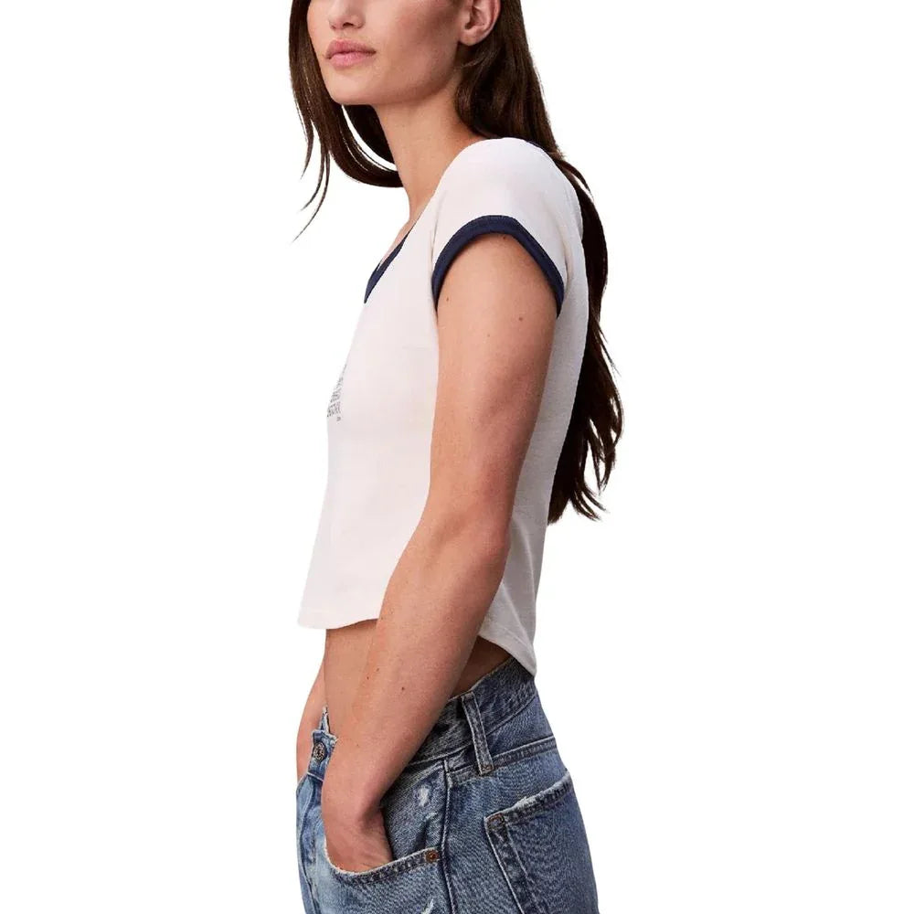 Calvin Klein Jeans White Cotton Tank Tops - Zeiniez