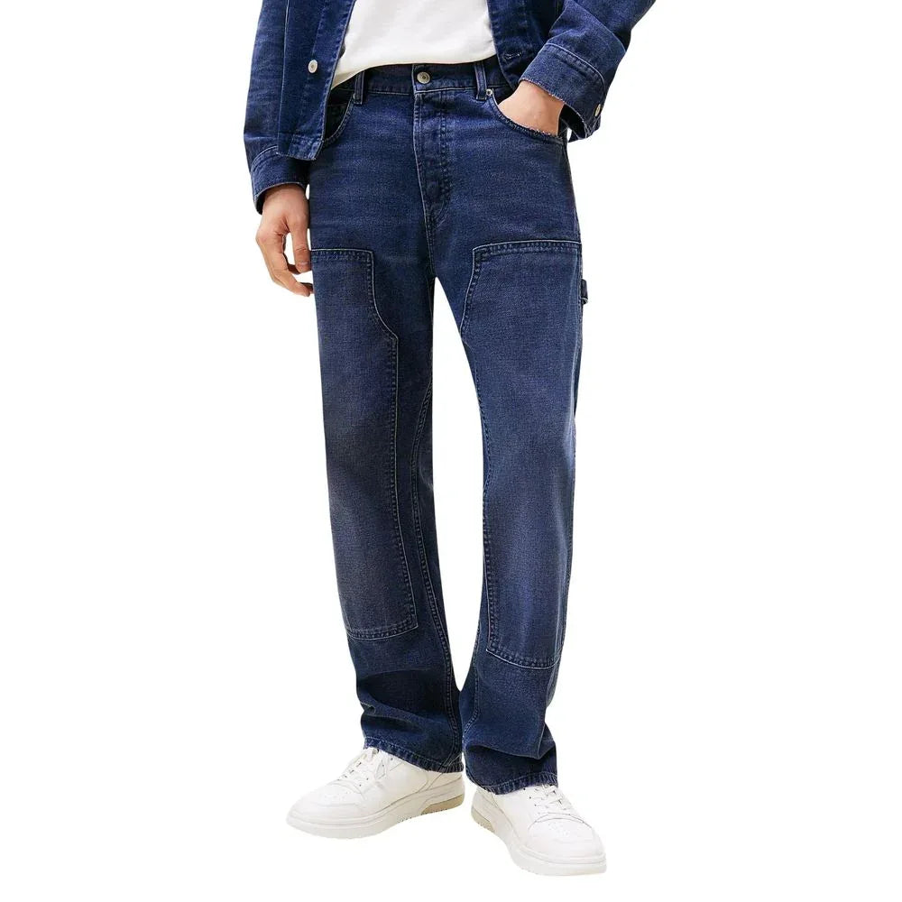 Tommy Hilfiger Jeans Blue Recycled Cotton Relaxed Fit Jeans
