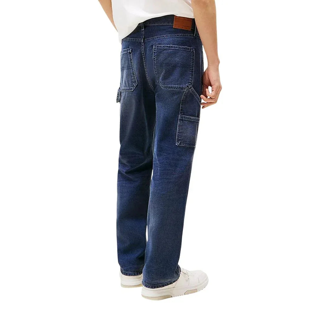 Tommy Hilfiger Jeans Blue Recycled Cotton Relaxed Fit Jeans