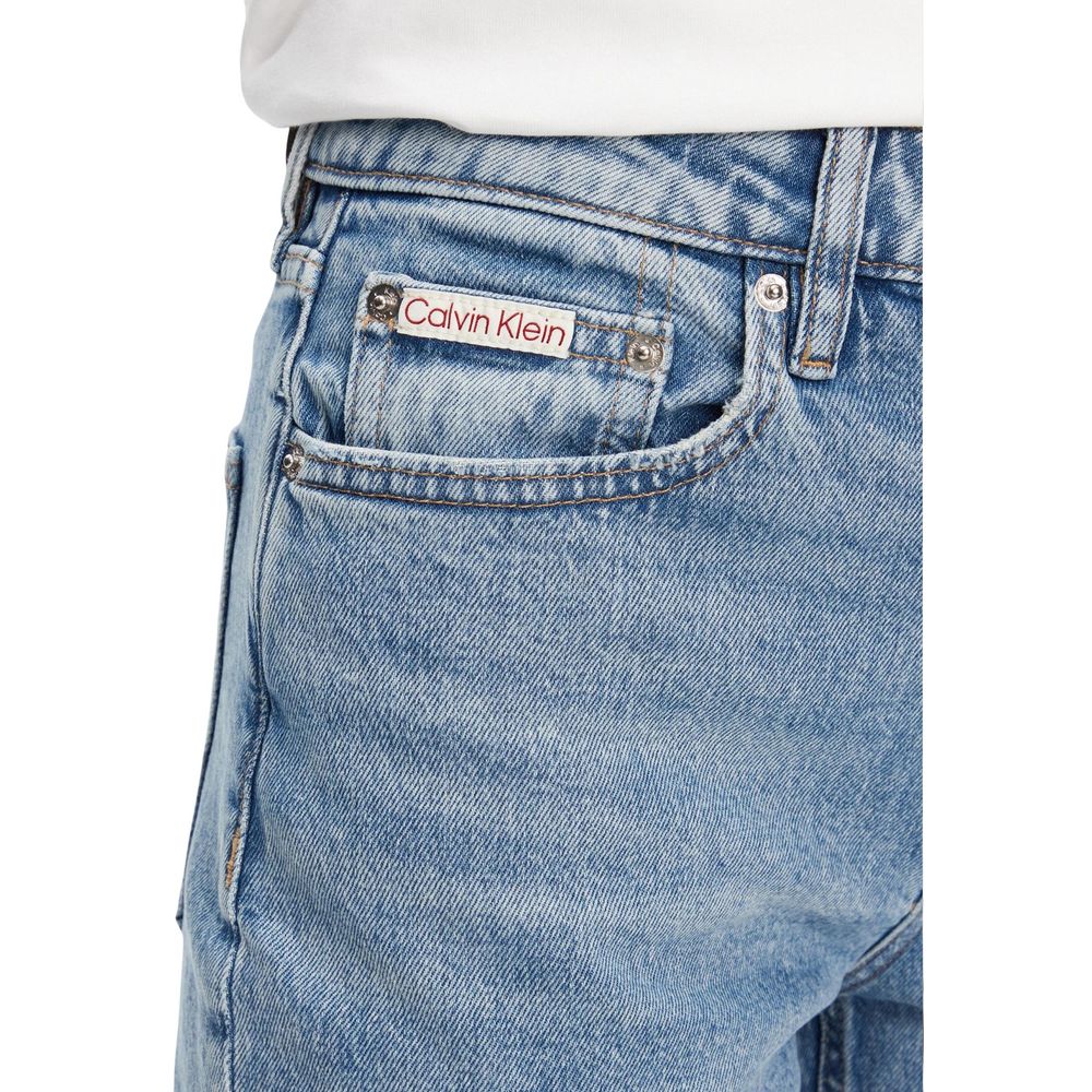 Calvin Klein Jeans Blue Recycled Cotton Mom Jeans