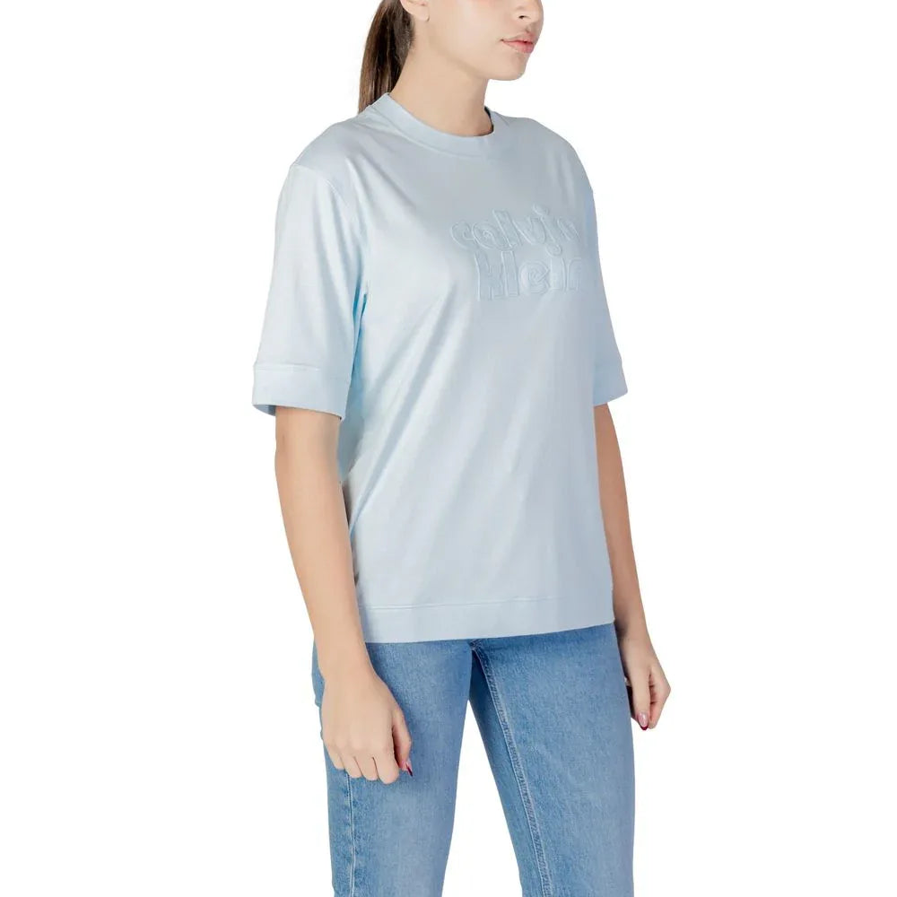 Calvin Klein Jeans Blue Cotton T-Shirt - Zeiniez