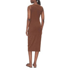 Calvin Klein Jeans Brown Cotton Long Dress - Zeiniez