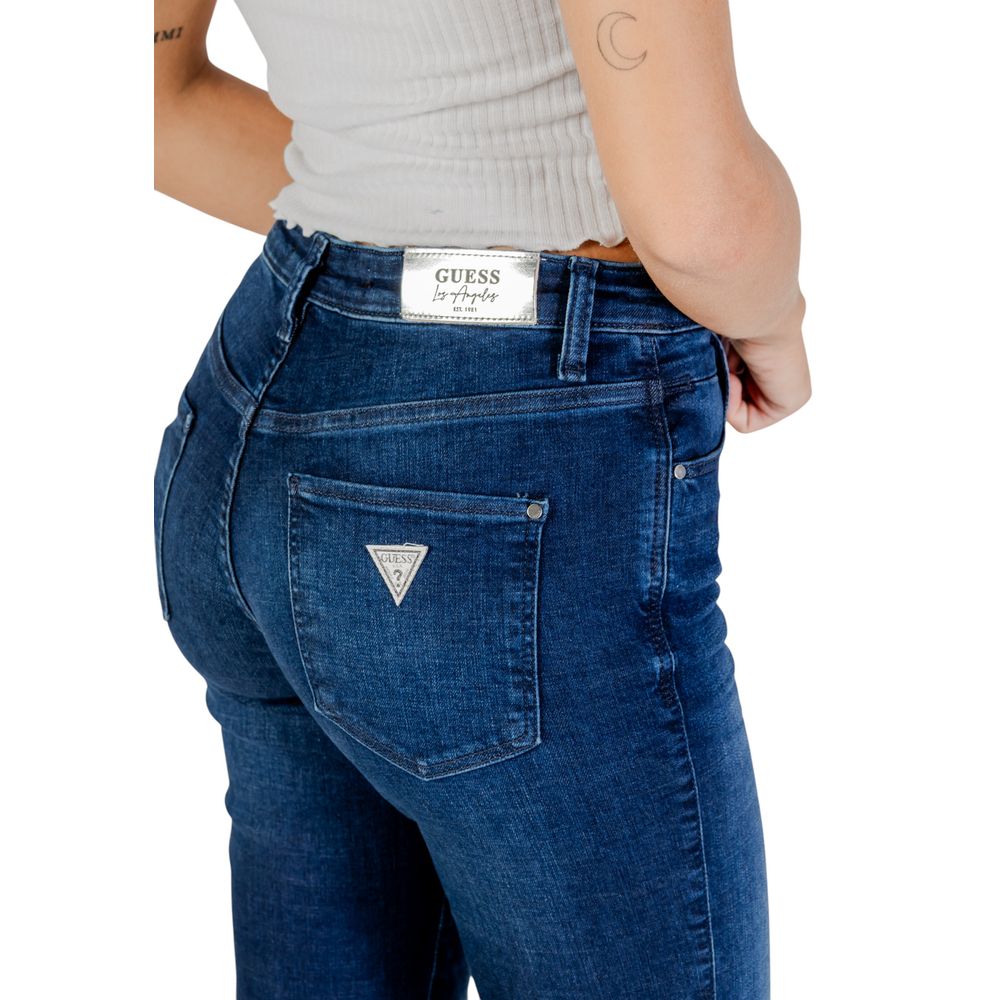 Guess Blue Cotton Mom Jeans