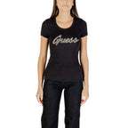Guess Black Cotton T-Shirt - Zeiniez