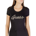 Guess Black Cotton T-Shirt - Zeiniez