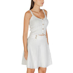 Guess Cream Viscose Tank Tops
