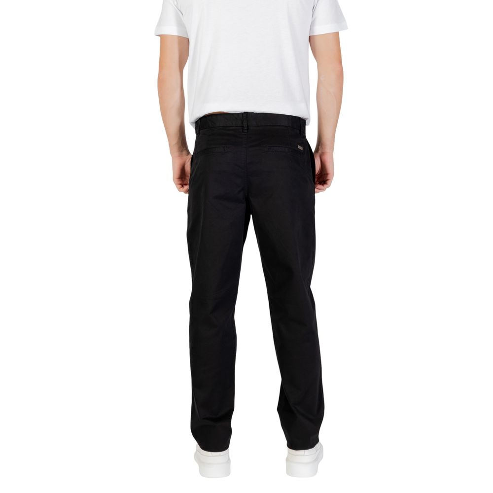 Armani Exchange Black Cotton Skinny Pants