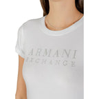 Armani Exchange White Cotton T-Shirt