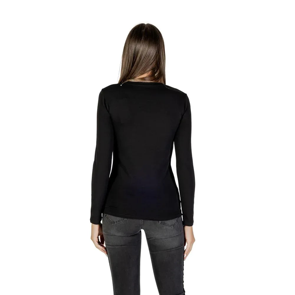 Armani Exchange Black Cotton T-Shirt - Zeiniez