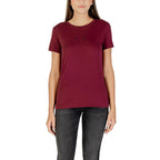 Armani Exchange Bordeaux Cotton T-Shirt