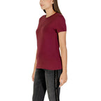 Armani Exchange Bordeaux Cotton T-Shirt