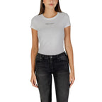 Armani Exchange White Cotton T-Shirt - Zeiniez