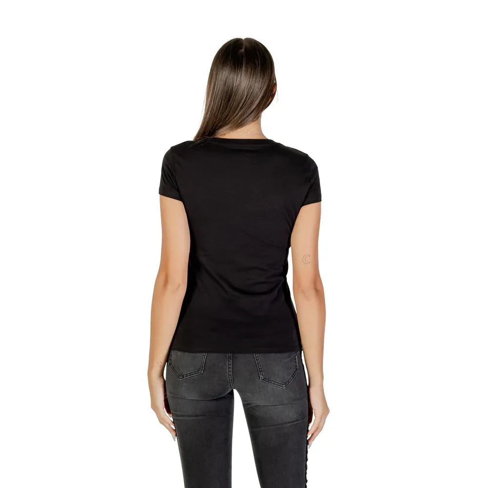 Armani Exchange Black Cotton T-Shirt