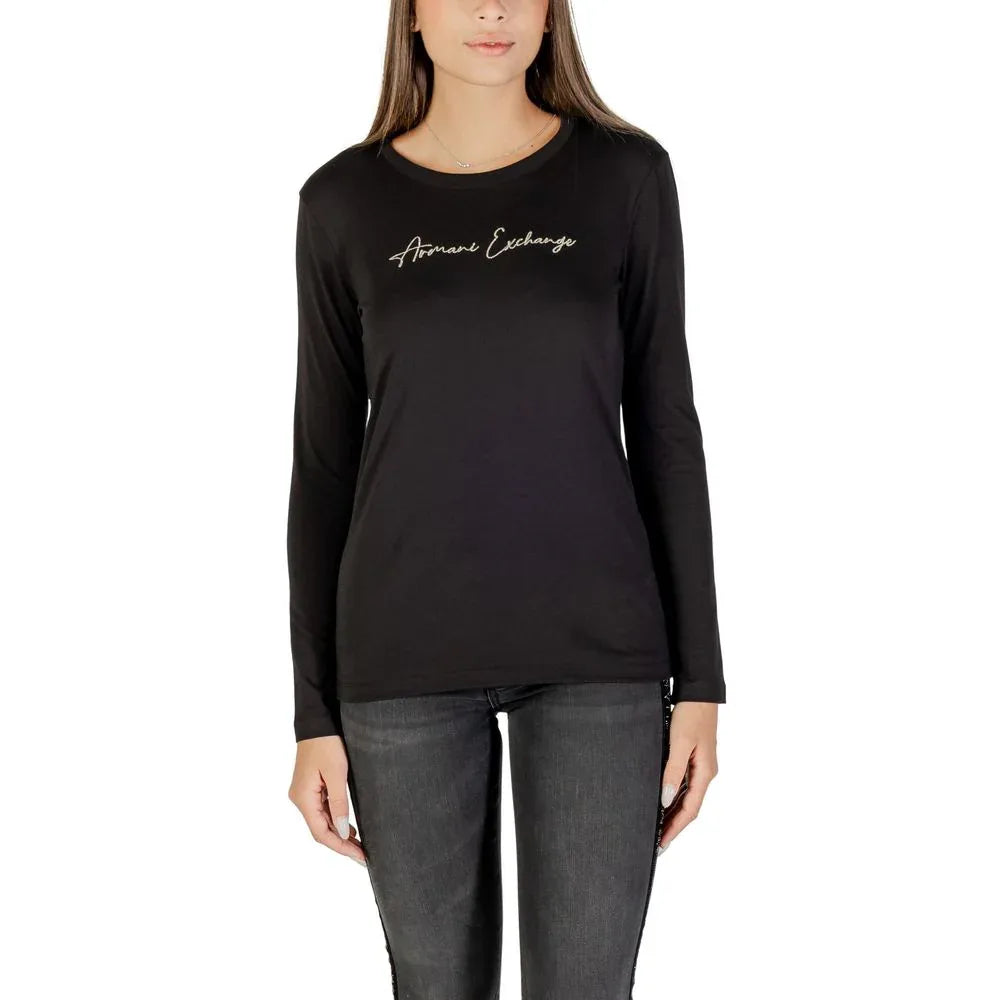 Armani Exchange Bicolor Cotton Long Sleeve T-Shirt - Zeiniez
