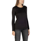 Armani Exchange Black Cotton Long Sleeve T-Shirt - Zeiniez