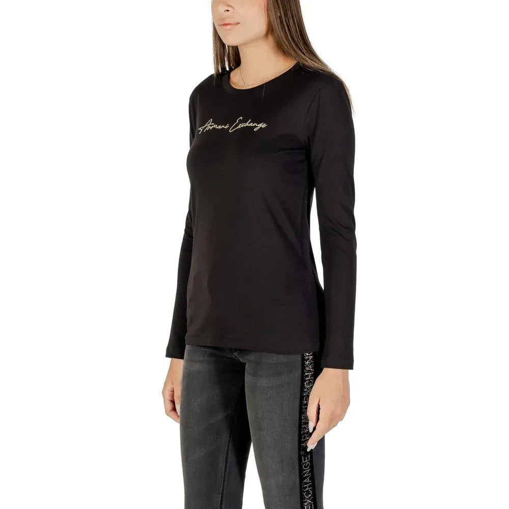 Armani Exchange Bicolor Cotton Long Sleeve T-Shirt - Zeiniez