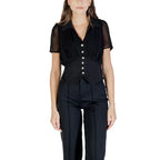 Morgan De Toi Black Polyester Shortsleeve Shirt