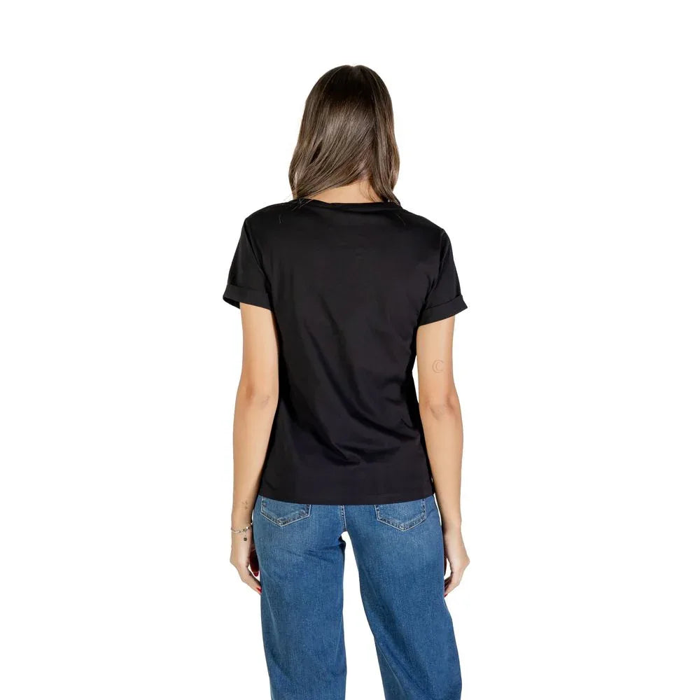 Liu Jo Black Cotton T-Shirt - Zeiniez